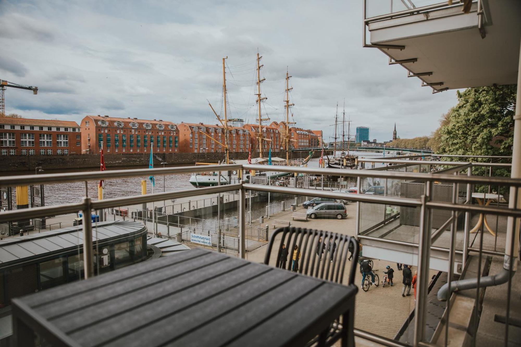 Moderne Wohnung Mit Weserblick Und Uferpromenade BRE エクステリア 写真